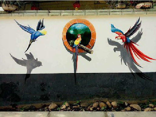 利辛视觉错位-3D墙绘设计