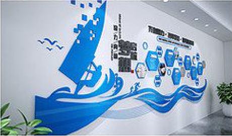 利辛海浪主题文化墙如何设计？