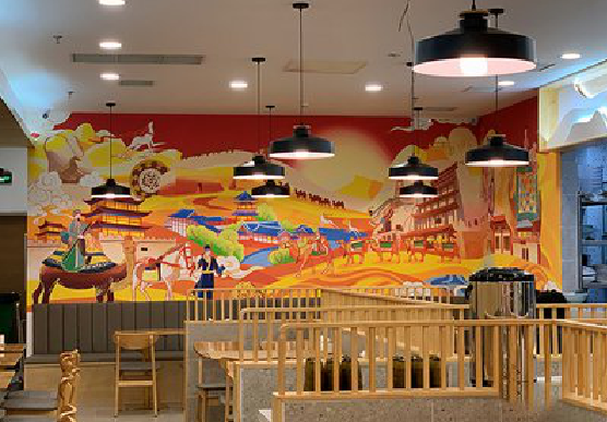 利辛商业空间彩绘介绍。