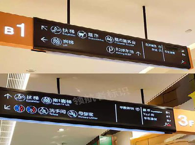 利辛如何通过商场标识牌引导客流分布？